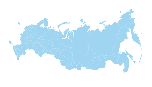 Карта России для админ панели OC2
