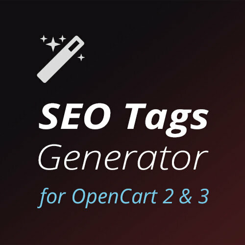 SEO Tags Generator — автогенерация мета-тегов Title и Description для OpenCart 2.x & 3.x