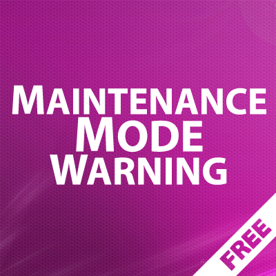 Maintenance Mode Warning - информация о режиме обслуживания