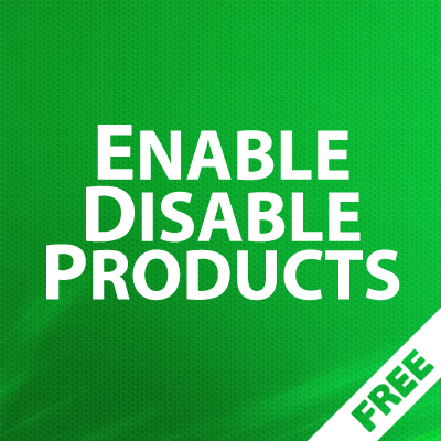 EnableDisable Products - вкл/откл товаров одной кнопкой