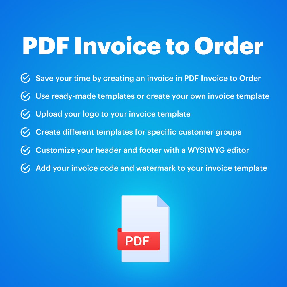 PDF Invoice to Order (Счет-фактура к заказу в PDF)
