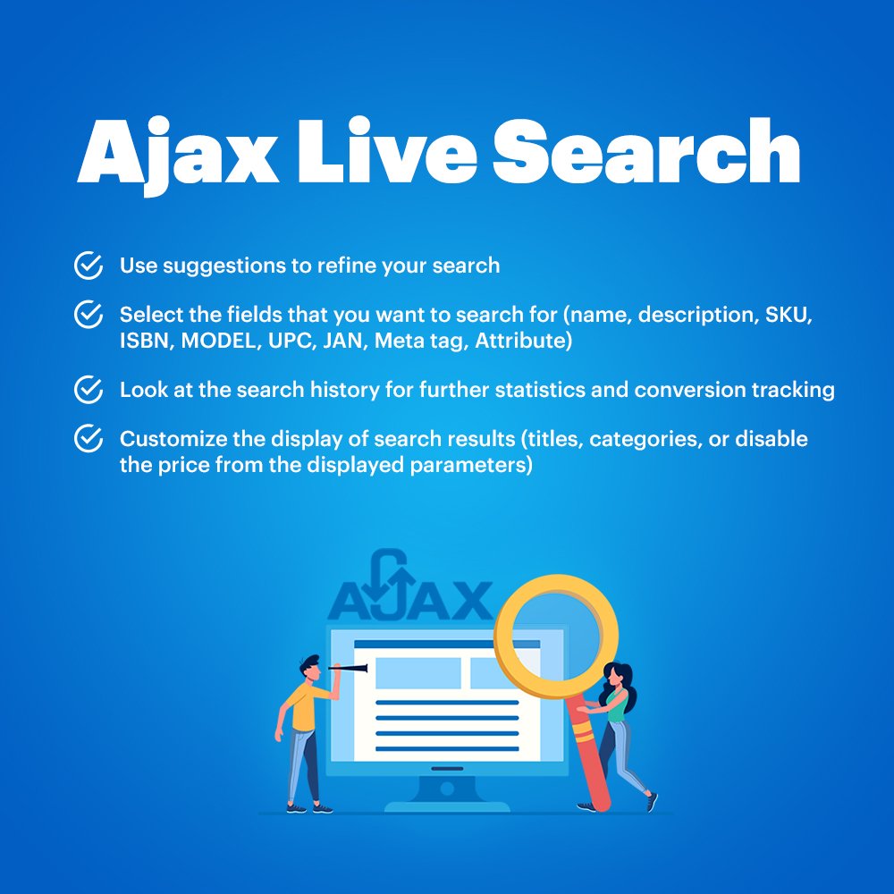 Ajax Live Search - модуль быстрого поиска товара для OpenCart и ocStore -  OpenCart Форум