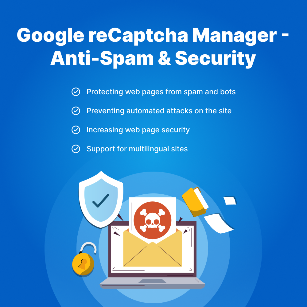 Google reCaptcha Manager - Анти-Спам & Захист